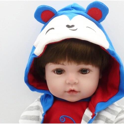 Reborn Dolls 19inch Soft Silicone Reborn Baby Bonecas Birthday Gift Drop Shipping Reborn Dolls Toys for Children