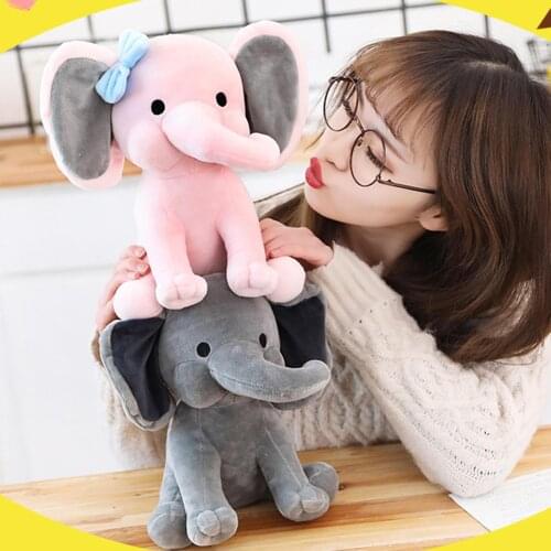 Cute Cartoon Elephant with Long Nose Plush Doll Baby Sleep Toy Children Gift