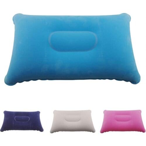 Portable Ultralight Inflatable PVC Air Pillow Sleep Cushion Travel Pillow Outdoor Camping Car Plane Head Rest Support Supply