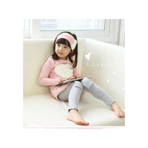 New 2020 love sign baby kids girls clothing sets ( headband + coats + pants ) children outerwear clothes casual girls suits