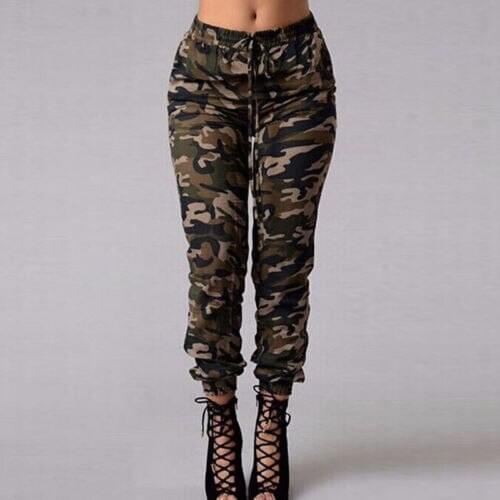 2020 New Women Fashion Camouflage Pants Army Skinny Fit Stretchy Jeans Jeggings Trousers