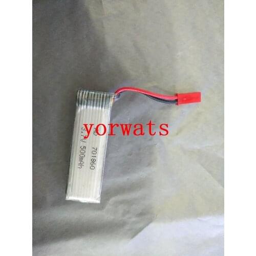 New Hot A Rechargeable Li-ion Cell 3.7V polymer lithium battery airmode high rate 701860 500mah with plug JST