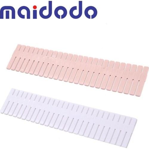 4pcs/Set Plastic Drawer Divider DIY Storage Shelves Household Free Combination Partition Board Space-saving Division Tools