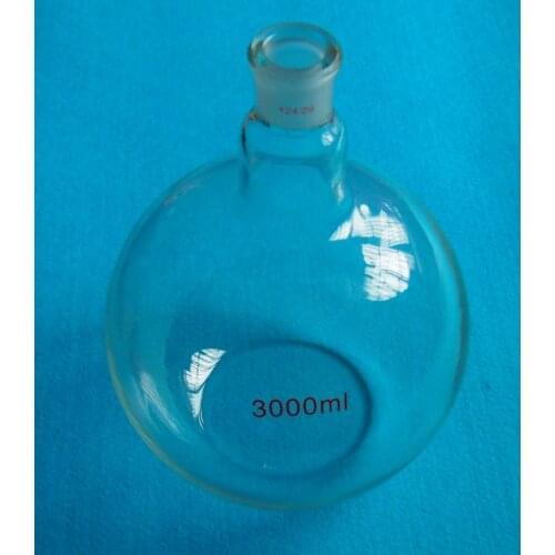 3000ml,24/29,1-Neck,Flat Bottom Glass Flask,3L,Single Neck,Laboratory Chemistry Vessel