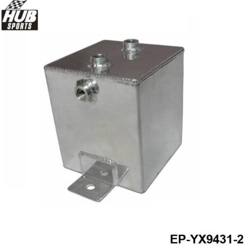 UNIVERSAL POLISHED ALLOY ALUMINUM 2L FUEL WATER OIL SURGE AN6 Fittings / BREATHER TANK HU-YX9431-2