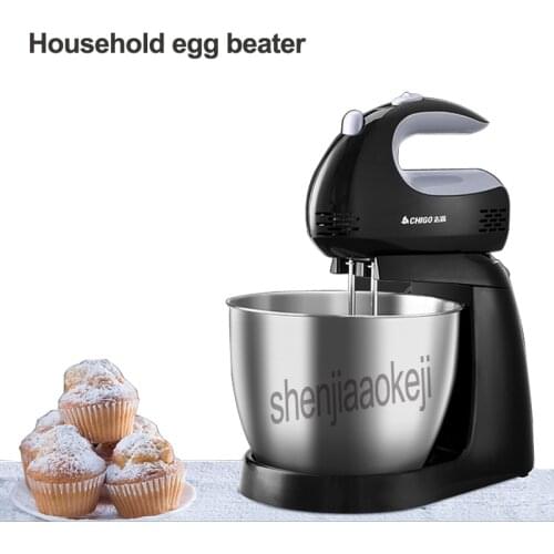 220v/50hz 150w Automatic Electric egg beater handheld / desktop dual-use Household eggbeater milk cap stirring cream machine 1pc