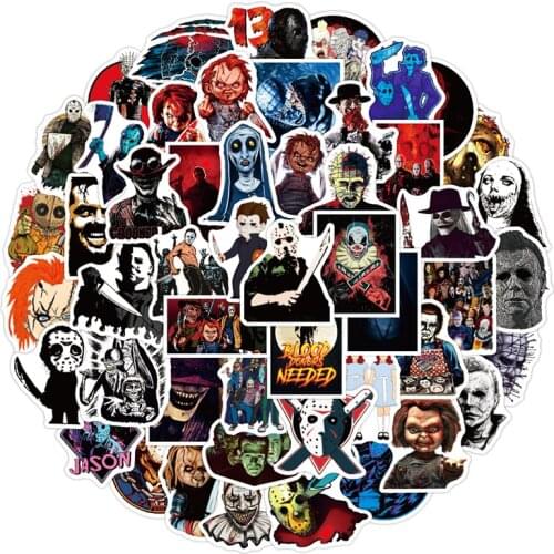 10/30/50pcs/Set Horrible movie Mixed Lable Graffiti Stickers For Mobile phone cover Refrigerator Computer Motorcycle Notebook