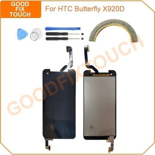 10pcs 5.0" LCD Screen For HTC X920D LCD Display Touch Screen Digitizer Assembly For HTC Butterfly X920D LCD Replacement Parts