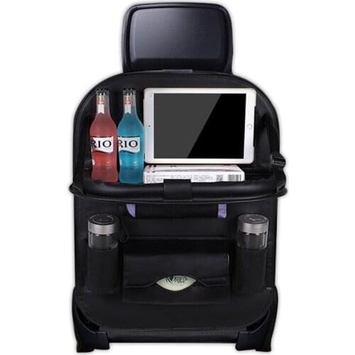 Car seat back storage bag hanging bag multifunctional storage box car dining table storage bag car interior decoration supplies