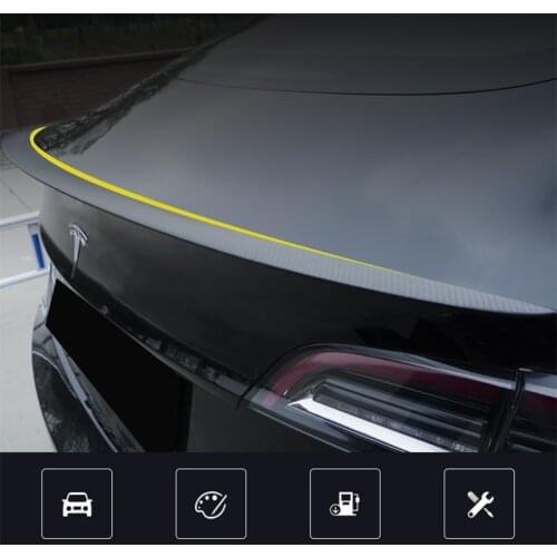 Model3 Car Accessories Rear Lip Spoiler Type Peformance Real Carbon Fiber For Tesla Model 3 2017-2021 Trunk Wing Spoiler