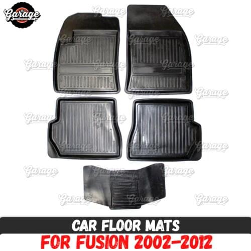 Car floor mats case for Ford Fusion 2002-2012 rubber 1 set / 4 pcs or 2 pcs accessories protect of carpet decoration