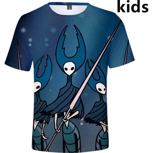 3 To 14 Years kids t shirt Hollow knight 3d printed t-shirts boys girls fashion short sleeve tshirts funny Child t-shirt