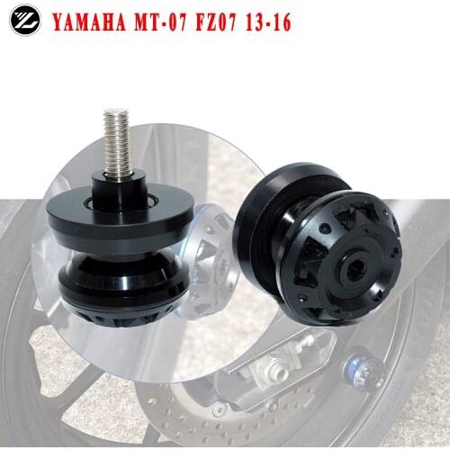 For YAMAHA MT-07 MT07 MT 07 FZ-07 FZ 07 2014-2019 2018 2017 Motorcycle CNC Frame Stands M6 Screws sliders Swingarm Spools Slider