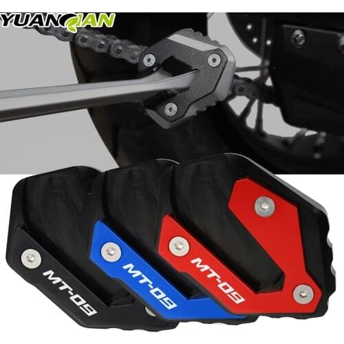 For YAMAHA MT09 MT-09 MT 09 TRACER 900 2013-2021 20 CNC Aluminum Motorcycle Kickstand Side Stand Enlarger Support Pad Puck Plate