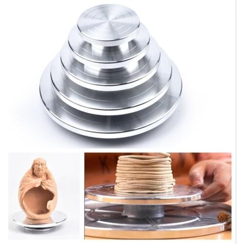 Pottery Aluminum Alloy Double-sided Turntable Sculpture Pottery Clay Hand-made Model Platform Pottery Wheel Cake Turntable