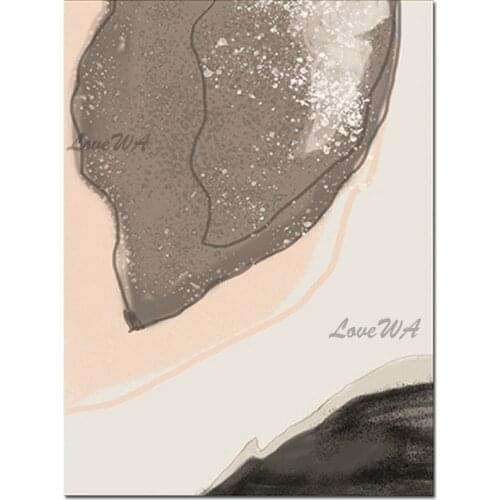 Wall Hangings Abstract Canvas Art Hotel Wall Decoration Oil Painting Canvas Paintings Picture Artwork No Frame Brown Color Art