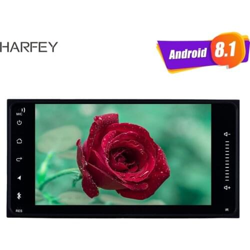 Harfey 2Din 7 inch Android 8.1 Universal Car Player GPS Navi for TOYOTA COROLLA Camry Land Cruiser HILUX PRADO Stereo head unit