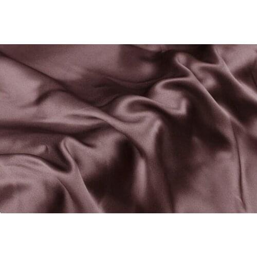 Howmay 100% pure silk fabric satin 16.5m/m 114cm 45" pale mauve 29# color for scarf womens dress bedding sheet pillowcase