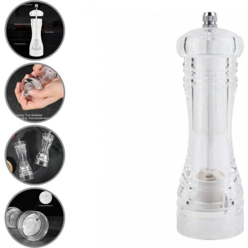 Kitchen Supplies Excellent Manual Pepper Mill Shakers Acrylic Pepper Crusher No Odor for Home
