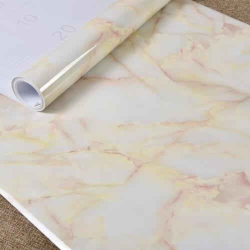 Kitchen Countertop Oil-Proof Stickers Waterproof Self-Adhesive Wallpaper Marble Stickers Stove Counter Renovation Household Tile