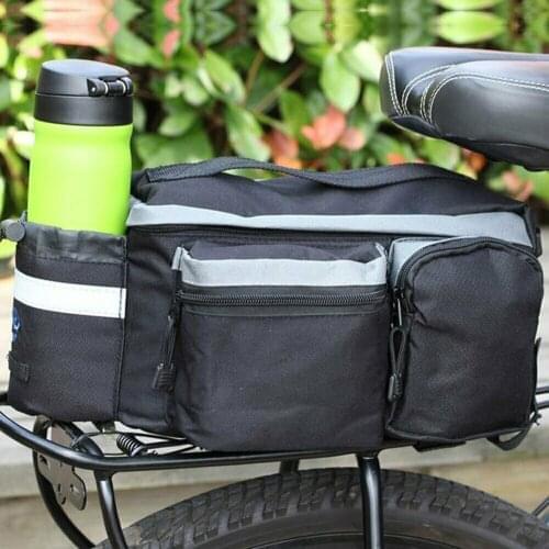 Multifunctional Bicycle Shelf Bag Rear Seat Storage Trunk Bag Bike Rack Handbag WHShopping