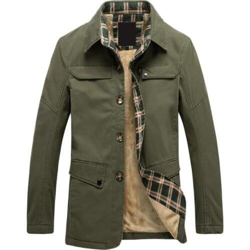 Mens trench coats man long coat men clothes plus velvet thick slim fit overcoat casual plus velvet long sleeve 2020 new designer