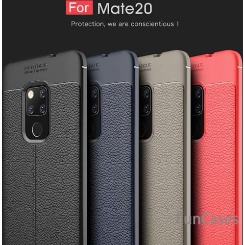 Soft Silicone Case For Huawei Mate 20 Pro Leather Carbon Fiber Armor Case For Huawei Mate 20 Lite Huawei Mate 20 Phone Cases