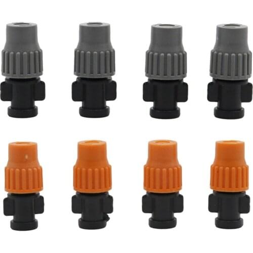 Garden Watering Misting Nozzle 6mm Interface Garden Irrigation Systems Plants Cooling Humidifiers Tools 200 Pcs