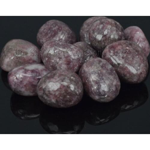Bulk Tumbled Lilac Lepidolite Stone Natural Polished Gemstone Supplies for Wicca, Energy Crystal Healing