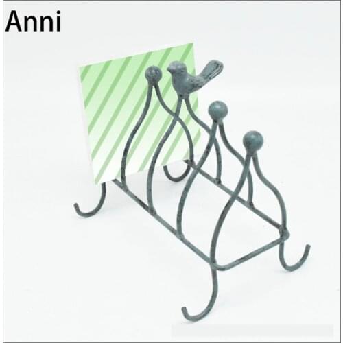 Nordic Vintage Bird Napkin Holder Creativity Vertical Paper Towel Storage Box Kitchen Iron Storage Rack Home Decoration Modern