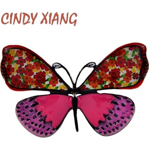 CINDY XIANG New Enamel Multicolor Butterfly Brooches For Unisex Summer Cute Simple Insect Brooch Pin Fashion Jewelry Accessories