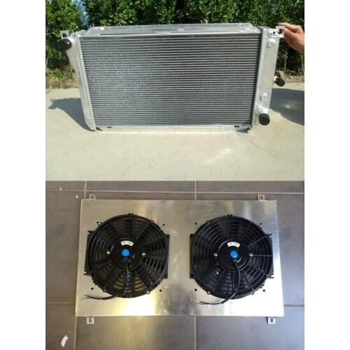 Custom NEW For Ford EF EF2 EL NF NL DF DL Falcon Fairline Aluminum Radiator & Shroud & Fans