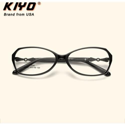 KIYO Brand 2020 New Women Men Fashion Optical Frame TR90 Eyeglasses Frames Oval Spectacles Glasses High Quality Eyewear 8268