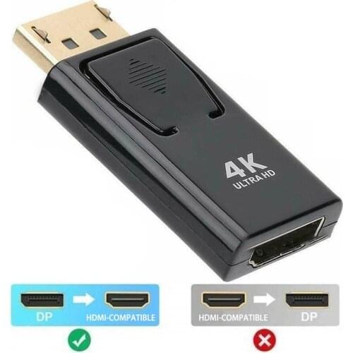4K DP To HDMI-compatible Adapter for PC Laptop Projector 1080P DP Male To HDMI-Compatible Female Cable Converter For TV PC