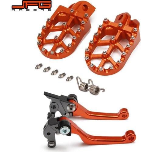 Motorcycle CNC Foot Pegs Pedals Rests Footpegs And Brake Clutch Lever For KTM SX125 EXC200 SXF250 SXF450 EXC450 SX450 2005-2008