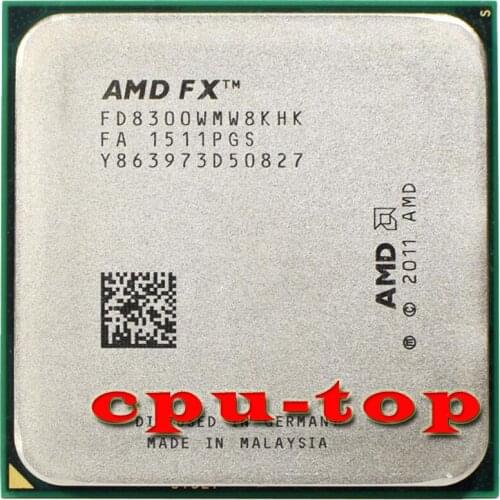 Free Shipping AMD FX-Series FX-8300 FX 8300 FX8300 3.3 GHz Eight-Core CPU Processor FD8300WMW8KHK Socket AM3