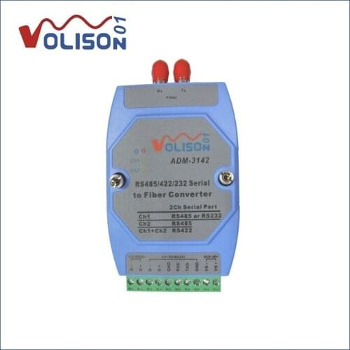 RS232/422/485 bidirectional transceiver data optical transceiver 485 fiber converter ST dual fiber modbus