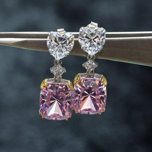 S925 Sterling Silver Earrings Zircon Earrings Cool Simple Bridal Wedding Luxury Jewelry