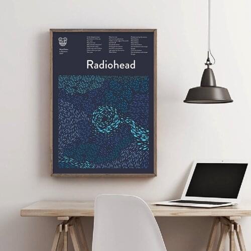 Weird Fishes Poster Print Radiohead Wall Art Canvas Painting Music Picture Home Room Wall Decoration