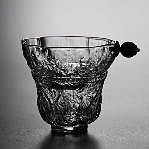 Japanese-style hammer pattern heat-resistant glass tea leak tea filter tea filter filter tea set accessories