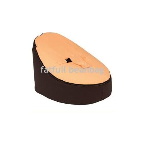 COVER ONLY, NO FILLINGS -dark brown Baby Bean Bag Baby Soft Sleeping Bag Portable Seat Without beans stuffings