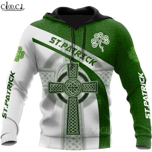HX Newest St Patricks Day Irish 3D Print Men Women Hoodie Harajuku Streetwear Autumn Sweatshirt Casual Tracksuit Drop Shipping