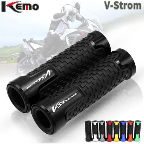 For SUZUKI V-Strom Vstrom 7/8" 22mm Universal Motorcycle Accessories CNC Aluminum Handlebar Hand Grips Handle Bar End Grip