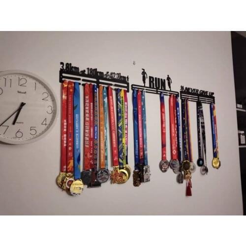 30 Medals Holder Stainless Steel Medal Hanger Display Rack Running Swimming Gymnastics Marathons Bike Sport Medal Decoration