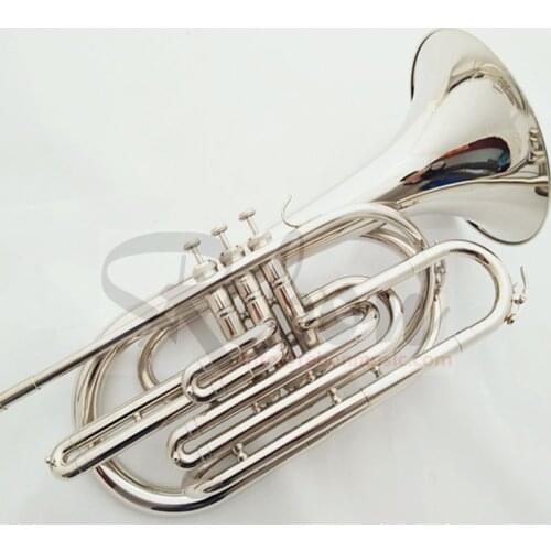 Weifang Rebon Nickel Silver Bb key Marching Trombone