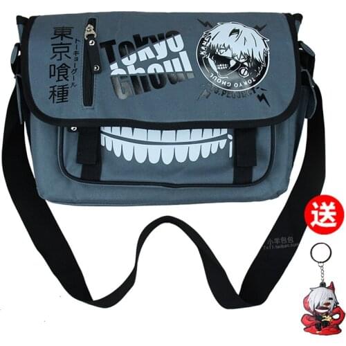Japanese Anime Tokyo Ghoul Cosplay Messenger Bag School Students Shoulder Ken Kaneki Oxford Travel Mens Satchel Gifts 2021 New