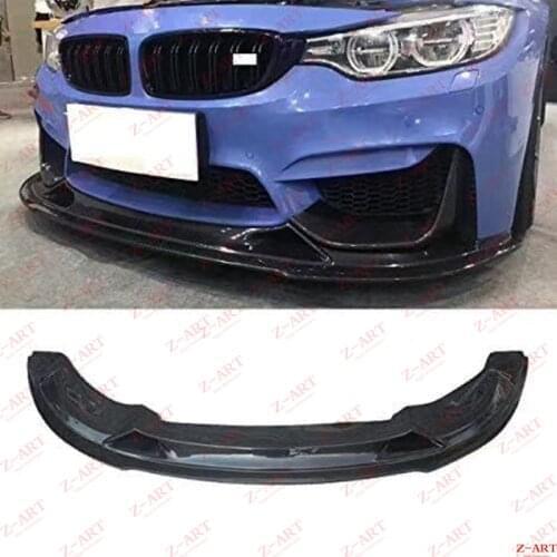 Z-ART RZ for BMW M3 carbon fiber front lip for BMW M4 carbon fiber front spoiler for BMW F80 F82 F83 carbon fiber front chin