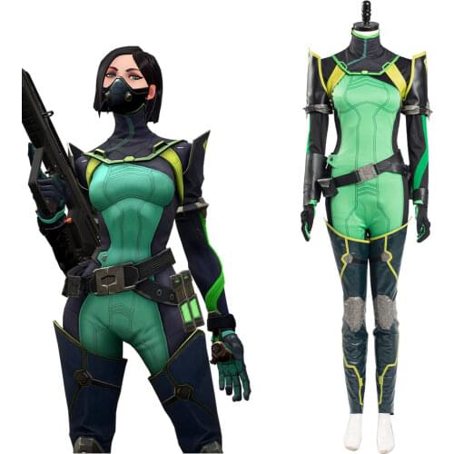 Valorant Viper Cosplay Costume Women Jumpsuit Romper Suit Halloween Carnival Outfits
