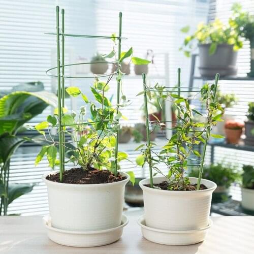 1 PC Garden Plants Support Frame Plant Trellis Climbing Garden DIY Flower Decorative Vines Plants Support Pot Stand Plants