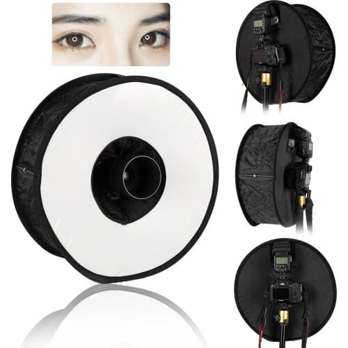45cm Ring Softbox Speedlight Round Style Flash Light Shoot Soft box Foldable Soft Flash Light Diffuser